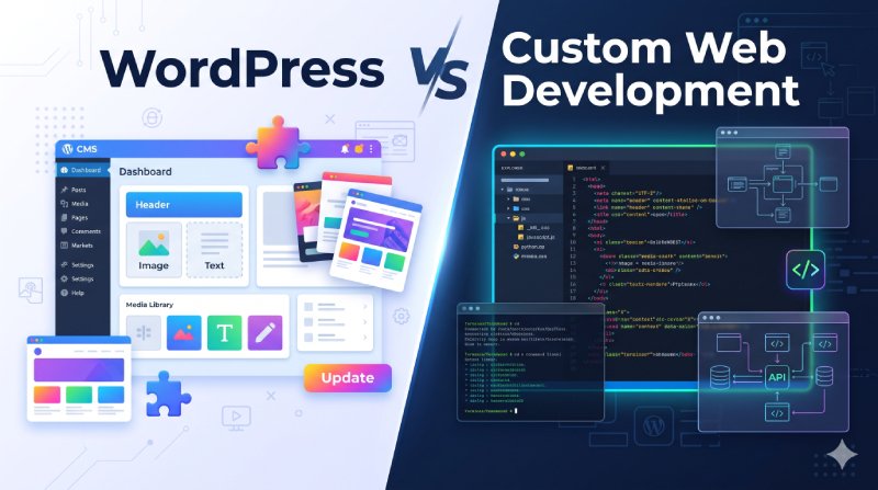 WordPress vs Custom Web Development